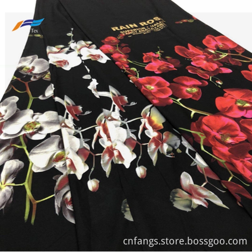 Polyester Brushed Pine Skin Print Nida Abaya Fabric
